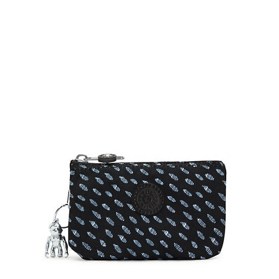 Kipling Creativity Small Printed Pouch Tassen Zwart Wit | België 1098KO